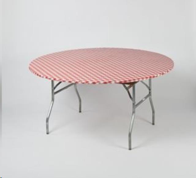 Rental store for Round 60 Red Gingham Kwik-Cover in Delano MN