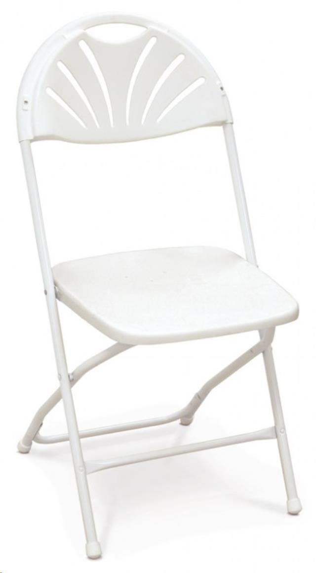 Rental store for Chairs, Folding White Fanback in Delano MN