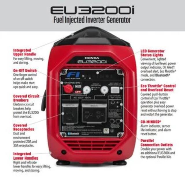Where to find Generator, 3200W Honda Ultra Quiet in Delano